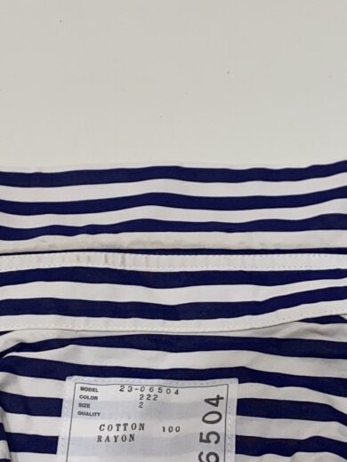 商品画像：長袖シャツ/2/コットン/BLU/ストライプ/23-06504/sacai 6