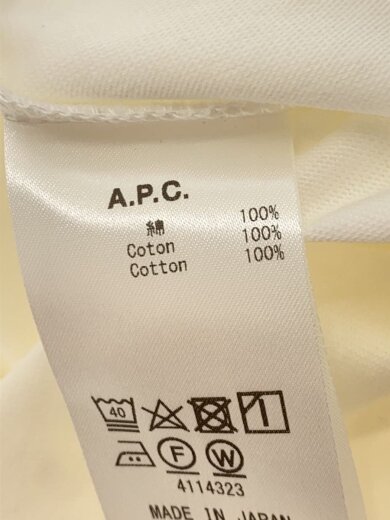 画像：A.P.C.Tシャツ/XXS/コットン/WHT/25082-1-978914