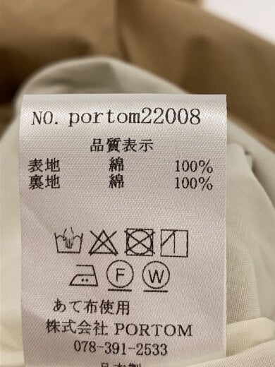 商品画像：コート/--/コットン/BEG/portom22008 4