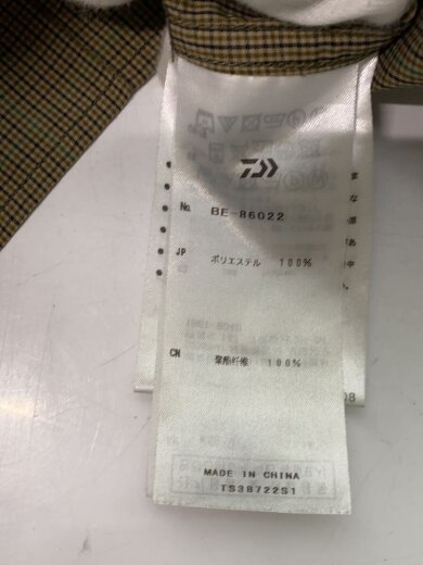 商品画像：長袖シャツ/L/ポリエステル/BRW/チェック/BE-86022// 5