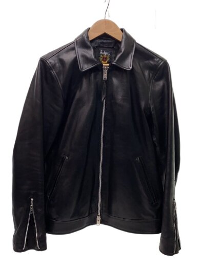 商品画像：シングルライダースジャケット/M/羊革/BLK/3101054 1