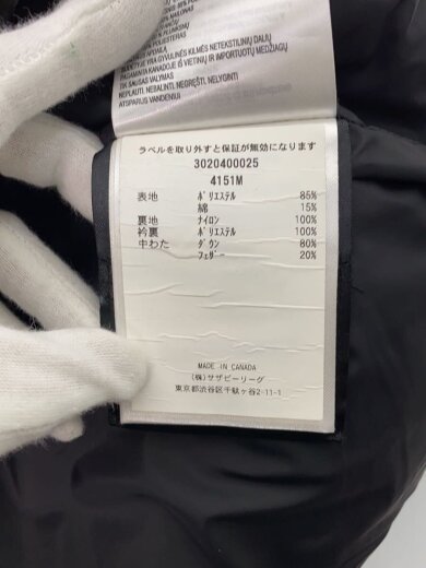 商品画像：ダウンベスト/S/ナイロン/BLK/4151M 5