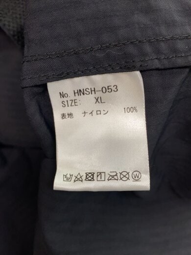 商品画像：トップス/XL/ナイロン/BLK/無地/HNSH-053 4