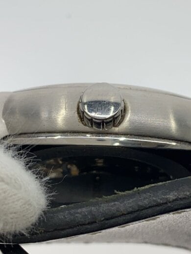 商品画像：手巻腕時計/アナログ/レザー/SLV/BLK 3