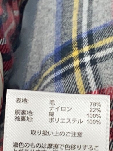 商品画像：ジャケット/S/ウール/GRY// 4