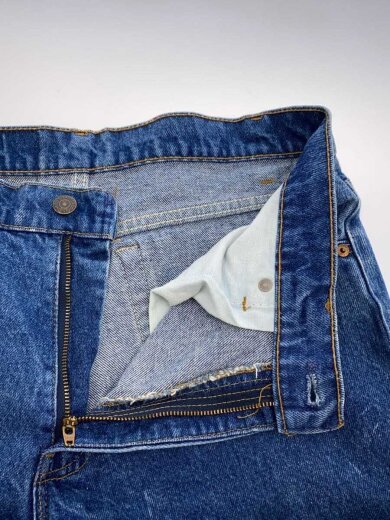 商品画像：ストレートパンツ/34/コットン/BLU/無地/506-0218// 3