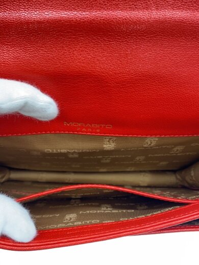 商品画像：ショルダーバッグ/レザー/RED 6