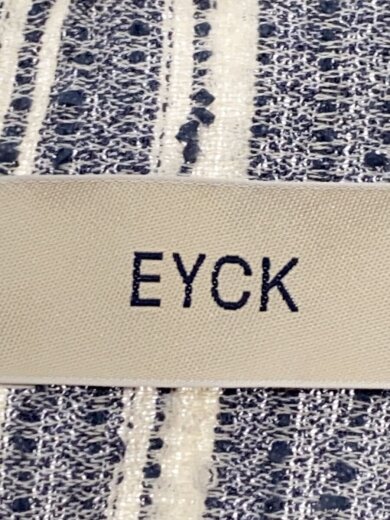 商品画像：EYCK/半袖ワンピース/M/コットン/BLU/ストライプ 3