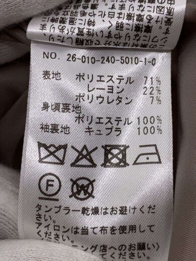 商品画像：テーラードジャケット/--/ポリエステル/BEG/無地/26-010-240-5010-1-0 4