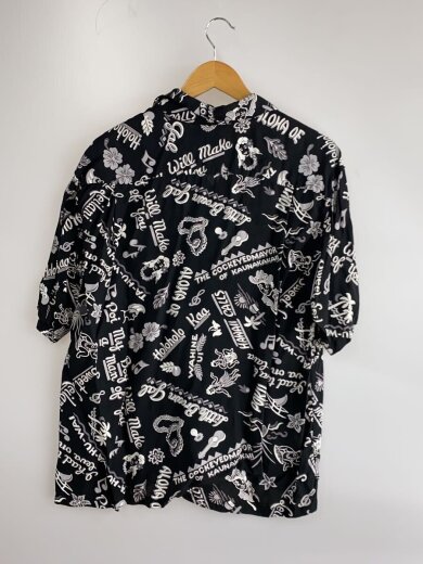 商品画像：アロハシャツ/--/レーヨン/BLK/総柄/SS37780JS 2