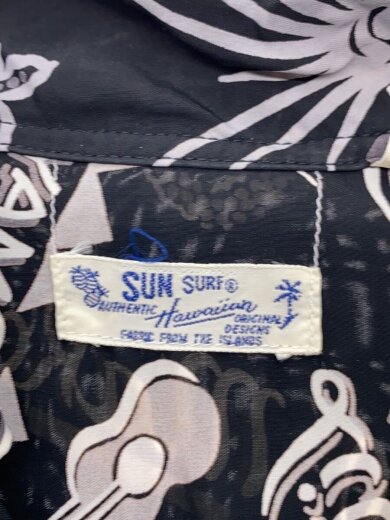 商品画像：アロハシャツ/--/レーヨン/BLK/総柄/SS37780JS 3