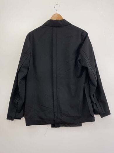 商品画像：テーラードジャケット/1/ポリエステル/BLK/無地/19SS-JK01// 2