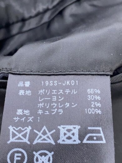 商品画像：テーラードジャケット/1/ポリエステル/BLK/無地/19SS-JK01// 5