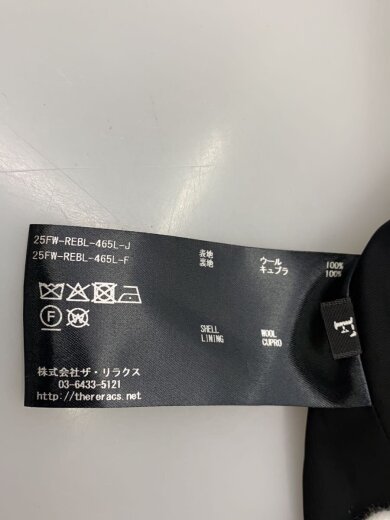 商品画像：ベスト/FREE/ウール/BLK/無地/25FW-REBL-465L-J// 4