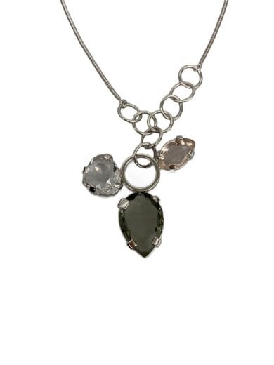 商品画像：ネックレス/--/スワロフスキー/SLV/トップ有/レディース 1