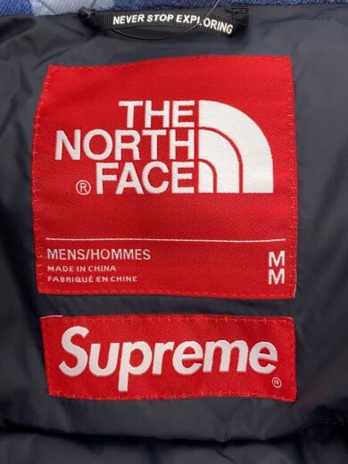 商品画像：SUPREME BLEACHED DENIM NUPTSE JACKET/M/ナイロン/BLU 3