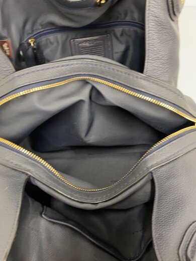 商品画像：ショルダーバッグ_オールレザー/レザー/NVY 7