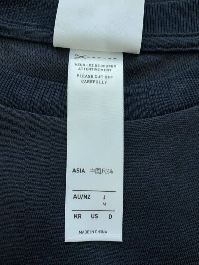 商品画像：Tシャツ/M/コットン/BLK/KT3445// 4