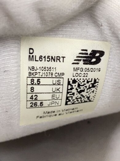 商品画像：ローカットスニーカー/26.5cm/WHT/ML615NRT 5