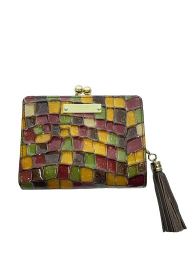 商品画像：2つ折り財布/レザー/マルチカラー/レディース 1