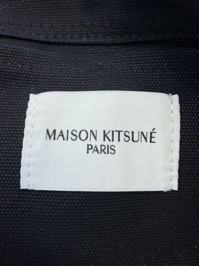 画像：MAISON KITSUNEトートバッグ/キャンバス/BLK/プリント/HU05132WW00085