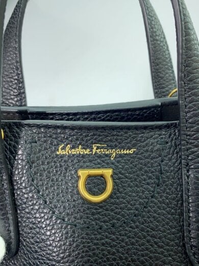 商品画像：ガンチーニ/2Wayミニハンドバッグバッグ/レザー/BLK/無地/GU-220024 5