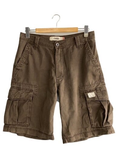 商品画像：00s/バングラデシュ製/CARGO/ショートパンツ/32/コットン/BRW/無地// 1