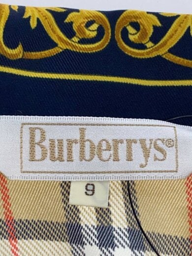 商品画像：白三角タグ/スカーフ/ノバチェック総柄/長袖シャツ/9/ポリエステル/総柄/FEA41-037 3