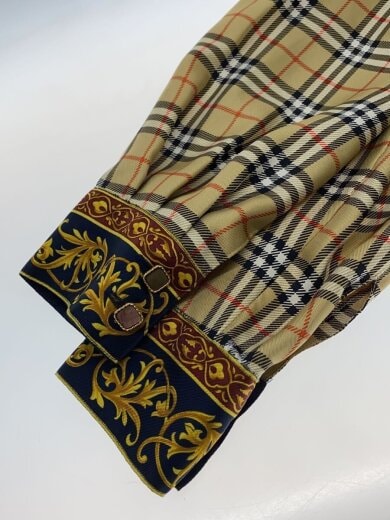 商品画像：白三角タグ/スカーフ/ノバチェック総柄/長袖シャツ/9/ポリエステル/総柄/FEA41-037 6