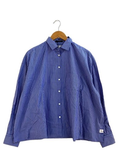 商品画像：長袖シャツ/S/コットン/BLU/ストライプ/W2110.000.52638// 1