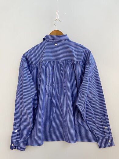 商品画像：長袖シャツ/S/コットン/BLU/ストライプ/W2110.000.52638// 2