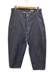 強撚コットン混ハイウエストドライデニム/ボトム/L/ポリエステル/IDG/FR0604DM