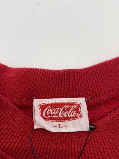 商品画像：スウェット/L/コットン/RED/企業ロゴ/coca-colaUSA// 3