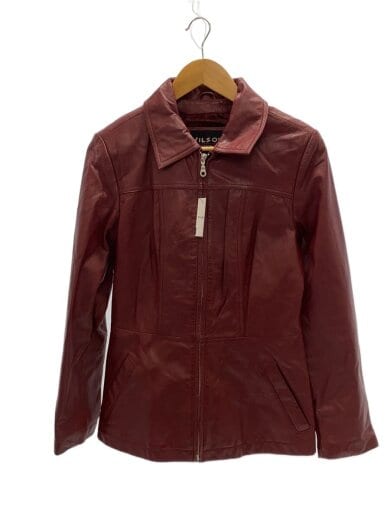 商品画像：レザージャケット・ブルゾン/S/レザー/ボルドー/ウィルソンズレザー 1