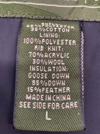 画像：EDDIE BAUERダウンジャケット/L/ポリエステル/NVY/無地/9462734