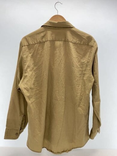 商品画像：80s/USA製/ワークシャツ/長袖シャツ/--/--/KHK/無地 2