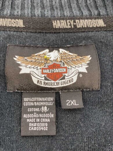 商品画像：トップス/XXL/コットン/BLK/ハーフジップ/ジップ破損 3