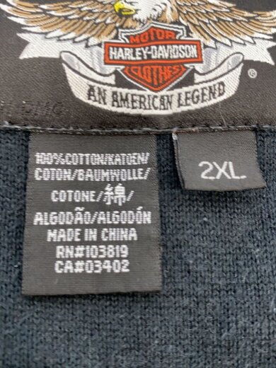 商品画像：トップス/XXL/コットン/BLK/ハーフジップ/ジップ破損 4