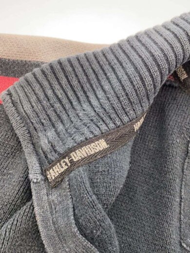 商品画像：トップス/XXL/コットン/BLK/ハーフジップ/ジップ破損 7