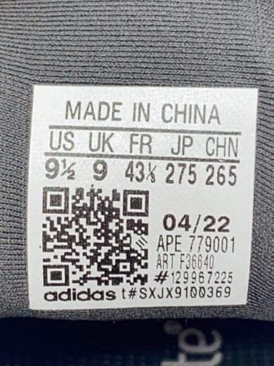 商品画像：YEEZY 500/イージー/27.5cm/BLK 5