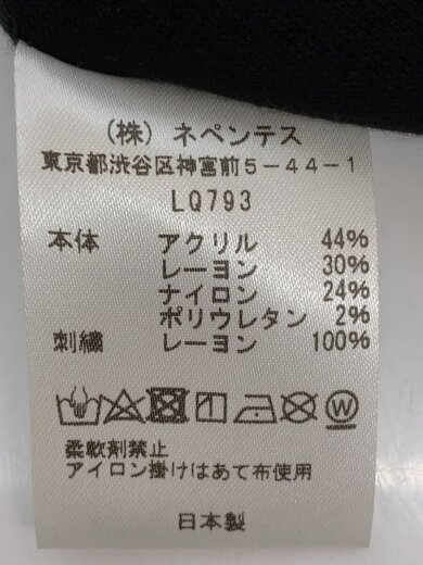 商品画像：長袖Tシャツ/S/アクリル/BLK/無地/LQ793 4