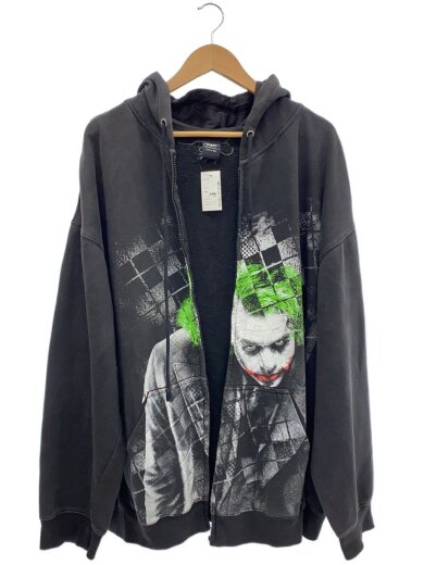 商品画像：ジップパーカー/--/コットン/BLK/バットマン/ジョーカー/DCコミック 1