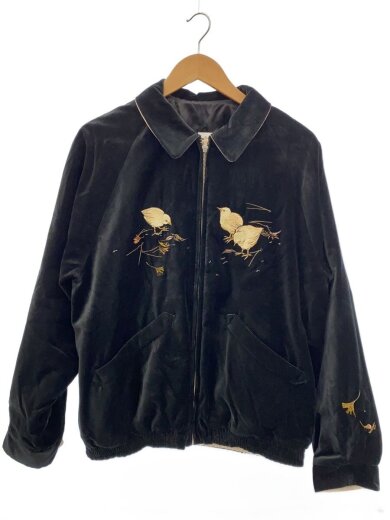 商品画像：STUNNING VELVET SOUVENIR JACKT/スカジャン/40/コットン/BLK/2520J-JK12 1