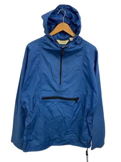 商品画像：90s/USA製ハーフジップ/アノラックパーカー/ジップパーカー/M/ナイロン/BLU/無地/1390 1