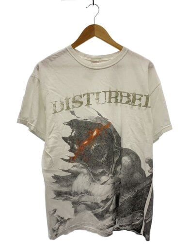 商品画像：00s/Tシャツ/L/コットン/WHT/DISTURBED/Y2K/バンドT/ヘヴィメタ 1