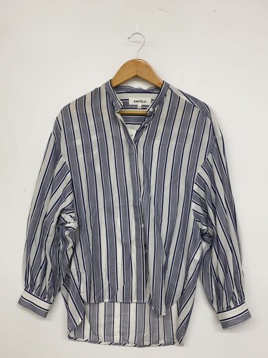 商品画像：長袖シャツ/38/コットン/ストライプ/300BA330-0280 1