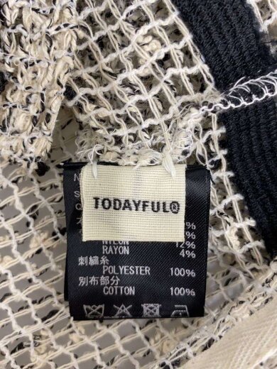 商品画像：25aw/長袖シャツ/FREE/コットン/12520404/Embroidery Mesh Shirts 3