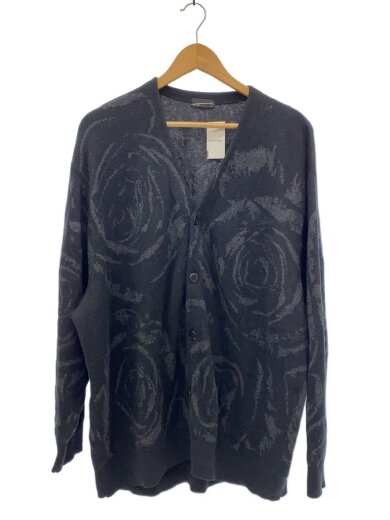 商品画像：カーディガン(薄手)/44/コットン/BLK/総柄/2224-002// 1