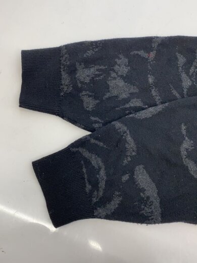 商品画像：カーディガン(薄手)/44/コットン/BLK/総柄/2224-002// 6