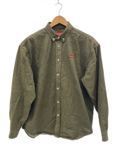 商品画像：25SS/Small Box Denim Shirt/長袖シャツ/S/コットン/KHK 1